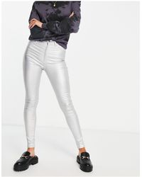 Dames Kleding voor voor Broeken NA-KD Synthetisch Super Skinny Broek in het Zwart pantalons en chinos voor Skinny broeken 