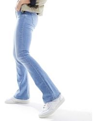 ONLY - Blush Mid Waist Flare Jeans - Lyst