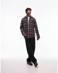AllSaints - Buzzard Long Sleeve Check Shirt - Lyst