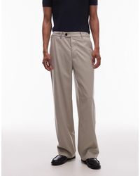 AllSaints - Gallow Straight Leg Tailored Trousers - Lyst