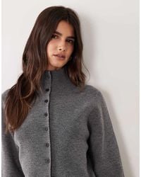 ASOS - Funnel Neck Mini Button Cardigan Co-Ord - Lyst