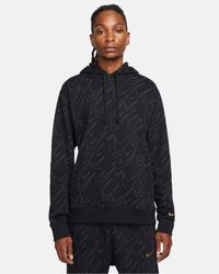 nike foundation all over print swoosh hoodie