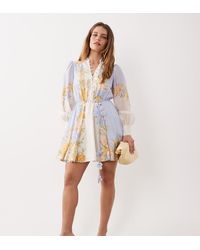 Forever New - Placement Print Skater Shirt Mini Dress - Lyst