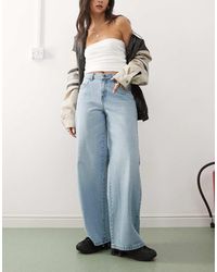 Noisy May - Brandy Mid Rise Loose Fit Jeans - Lyst
