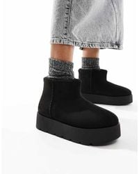 Pull&Bear - Cosy Platform Ankle Boot - Lyst