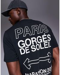 4505 - Quick Dry Performance Jersey Back Graphic Oversized Running T-shirt - Lyst