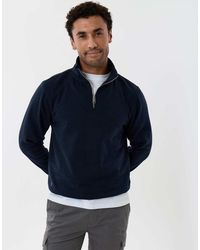 Threadbare - Funnel Neck Quarter Zip Sweatshirt - Lyst