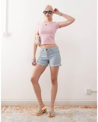 Noisy May - Debby Denim Shorts - Lyst
