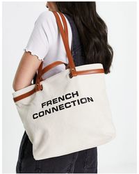 French Connection - Logo Beach Bag - Lyst