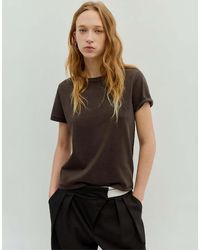 Pull&Bear - Basic T-Shirt Met Korte Mouwen - Lyst