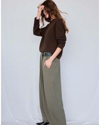 Stradivarius - Knit Round Neck T-shirt - Lyst