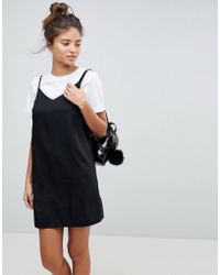 ASOS Fuller Bust - Minikleid mit Trägern - Schwarz
