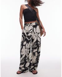 TOPSHOP - – leinen-schlupfhose - Lyst