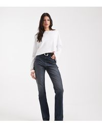 ASOS - Asos Design Tall 90s Straight Jeans In Blue Black - Lyst