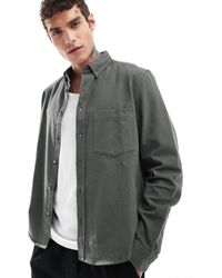 ASOS - – locker geschnittenes, gebürstetes boxy-fit-oxford-hemd - Lyst