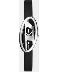 DIESEL - D-Era Two-Hand Leather Watch - Lyst