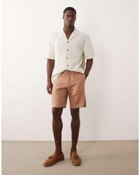 Mango - 100% Linen Slim Fit Shorts - Lyst
