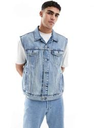 Levi's - Chaleco Vaquero Holgado De Estilo Camionero Con De -Azul - Lyst