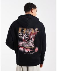 ASOS - Relaxed Hoodie With Car Print - Lyst