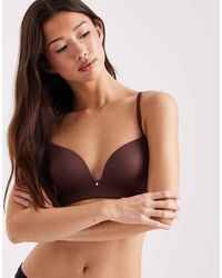 ASOS - Moulded Non Wired Padded Bra With Charm Detail And Embossed Straps - Lyst
