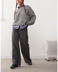Collusion - Relaxed Wide Leg Tailored Trousers - Lyst