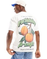 Liquor N Poker - Oversized T-shirt With Fruit Back Print - Lyst