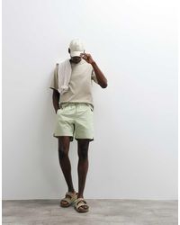 Mango - Classic Seersucker Striped Shorts - Lyst