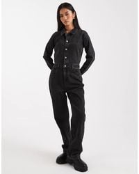 Miss Selfridge - Denim Boilersuit - Lyst