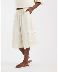 ASOS - Satin Bermuda Cargo Shorts - Lyst