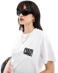 ASOS - Regular Fit T-shirt With Ciao Chest Graphic - Lyst