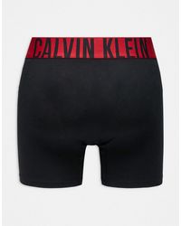 Calvin Klein - Intense Power 3 Pack Boxer Brief With Red Logo Waistband - Lyst
