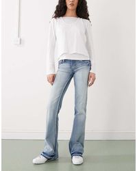 Cheap Monday - Booty Bei Stretch Low Rise Bootcut Jeans - Lyst