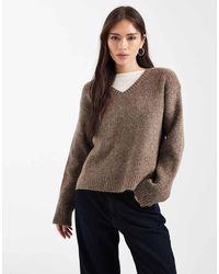 ASOS - Double Layered V Neck Jumper - Lyst