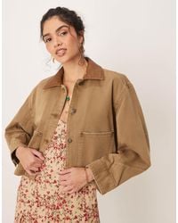 Abercrombie & Fitch - – kurze workwear-jeansjacke - Lyst