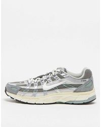 Nike - Zapatillas De Deporte Plateadas Y Blanco Hueso P-6000 De - Lyst