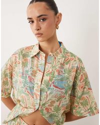 ASOS - Beach Co-ord Revere Collar Shirt - Lyst