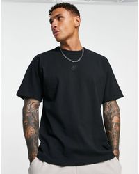 Nike - Premium essentials - t-shirt unisex oversize nera - Lyst