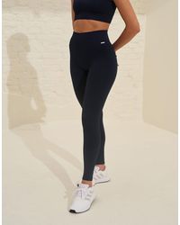 Aim'n - Navy - collants côtelés sans coutures - Lyst