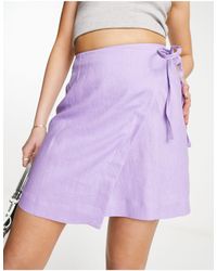 & Other Stories - Linen Wrap Mini Skirt - Lyst