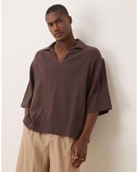ASOS - Boxy Oversized Overhead Textured Shirt - Lyst
