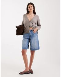 Vero Moda - Longline Wide Leg Shorts - Lyst