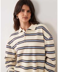 Brave Soul - Long Sleeve Stripe Rugby Top - Lyst