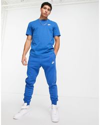 Nike Cotton Cuffed Club jogger in Navy 