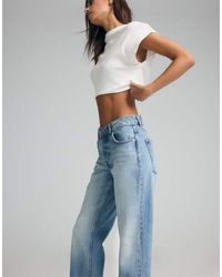 Stradivarius - Button-up Straight Slim Fit Jeans - Lyst