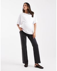 ASOS - Asos design maternity - jean droit stretch confortable - délavé - Lyst