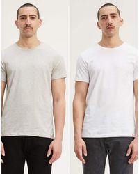Levi's - Set Van 2 Slim-Fit T-Shirts Met Ronde Hals - Lyst