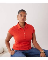 ASOS - Asos Design Curve Picquot Shrunken Polo - Lyst