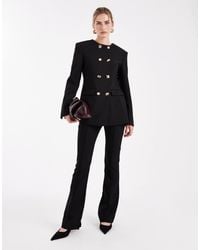 ASOS - Tailored High Neck Blazer Suit With Mixed Buttons - Lyst