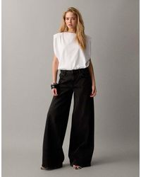 Noisy May - Low Rise Wide Leg Jeans - Lyst