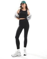 ONLY - Leggings Negros De Talle Alto Sin Costuras De (Parte De Un Conjunto) - Lyst